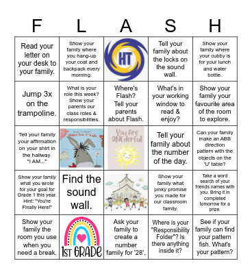 The ONEderfuls - Classroom Hunt! Bingo Card