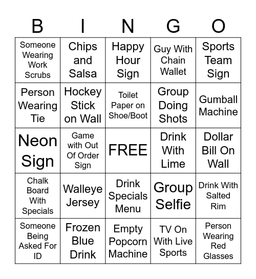 Office Fun Day B-I-N-G-O Bingo Card