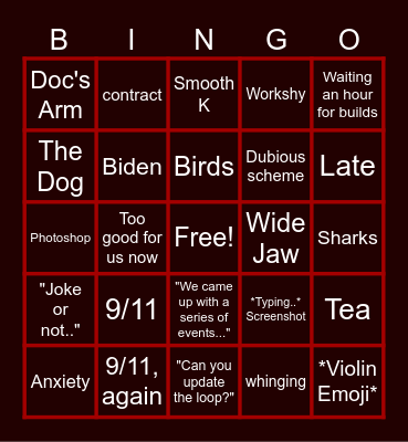 C Team BINGO Card