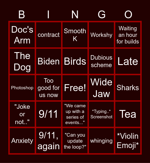 C Team BINGO Card