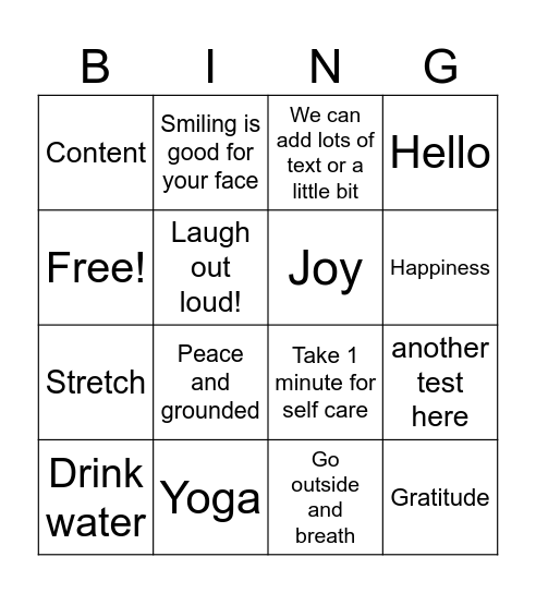 Bold Networking Challenge Bingo Card