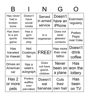 45th Reunion of Bertie Class of '78 Bingo Card