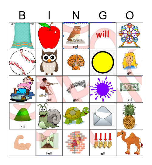 Final L BINGO Card