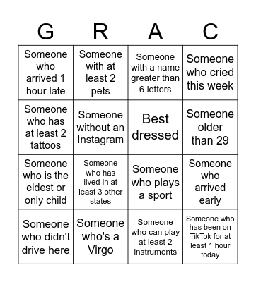 29 IN MY PRIME Bingo Card