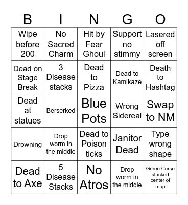 Akkan HM G3 proggers Bingo Card