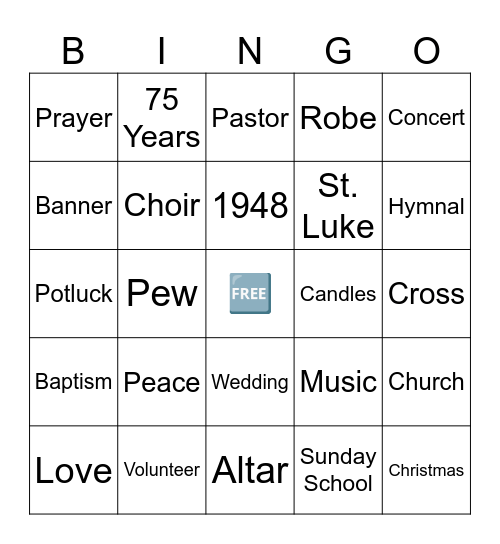 S T.  L U K E Bingo Card