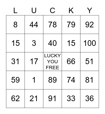 A&M'S ST PATRICK'S DAY BINGO Card