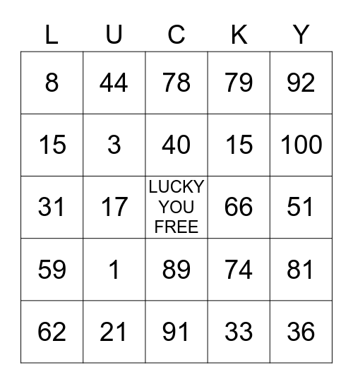 A&M'S ST PATRICK'S DAY BINGO Card