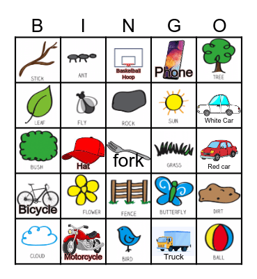 Outside Bingo Card