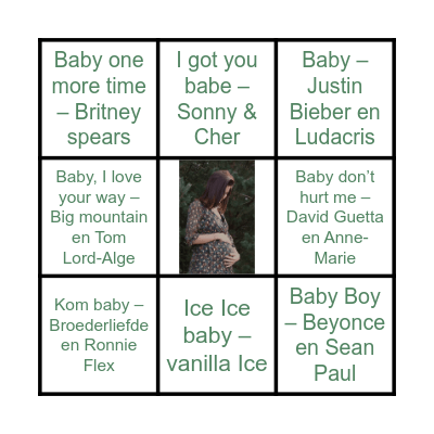 BABYSHOWER EEV Bingo Card