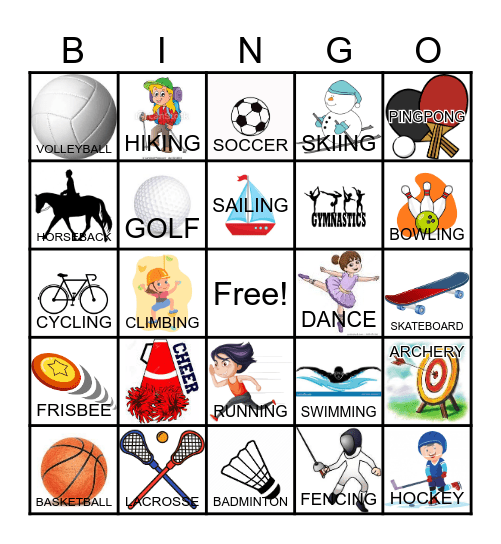 SPORTS Bingo Card