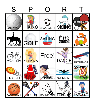 SPORTS Bingo Card