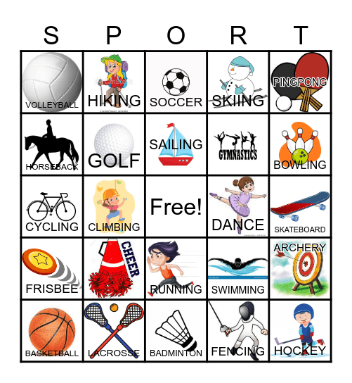 SPORTS Bingo Card