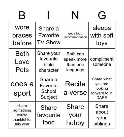 Bingo Card