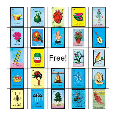 LOTERIA Bingo Card