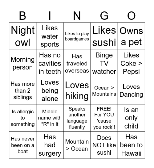 CoWorker BINGO! Bingo Card