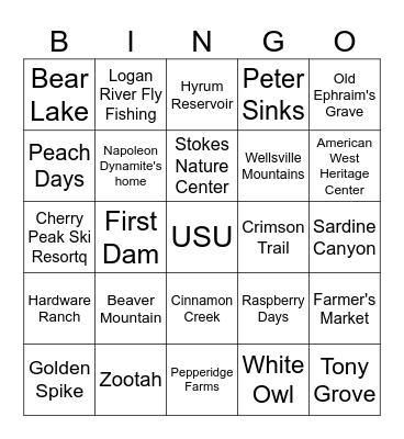 Grad Student Social Bingo Card