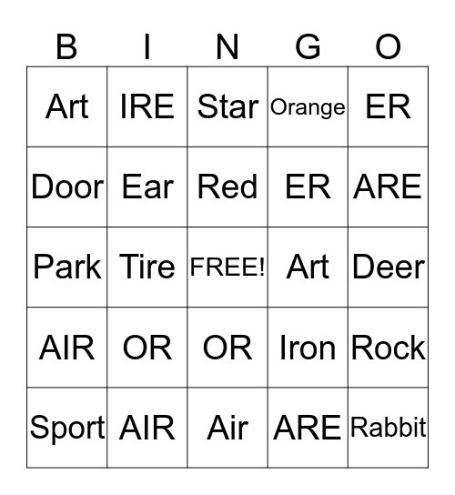 Bingo Card
