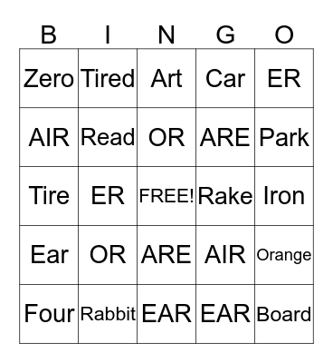 Bingo Card
