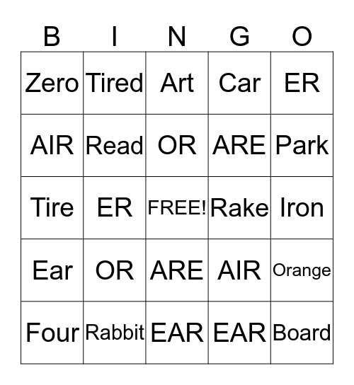 Bingo Card