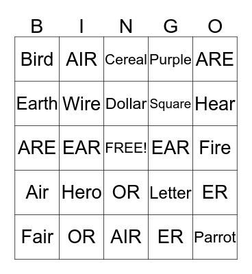 Bingo Card