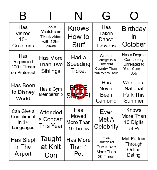 BINGO Card