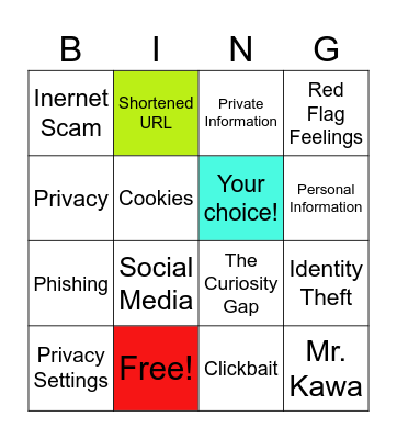 Computer Science Vocab Bingo Card