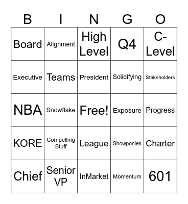 Derek Bingo Card