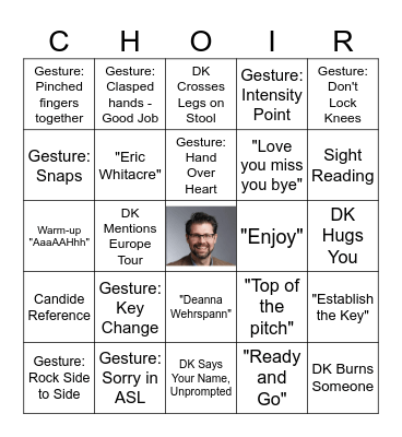 DK Bingo Card