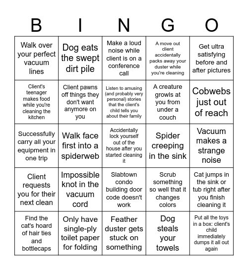 Rise and Shine Bingo Card