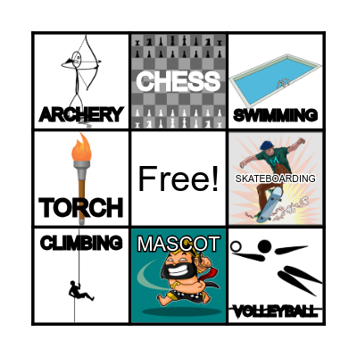 19TH ASIAN GAMES HANGZHOU Bingo Card