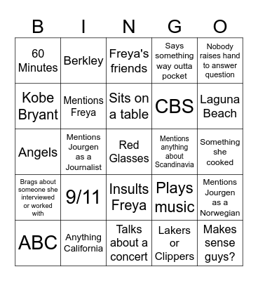 Rebecca Leung COMM BINGO Card