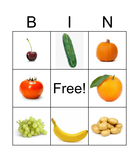 Lesson 8 Bingo Card