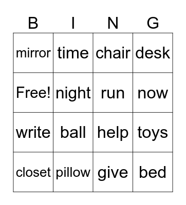 SPELLING WORDS WEEK 8 Bingo Card