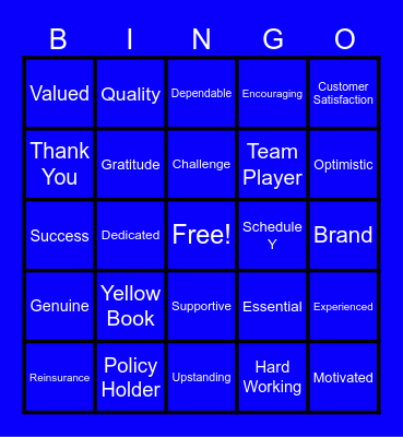 Customer Service Week! Bingo Card
