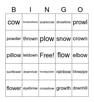 Ow Bingo Card
