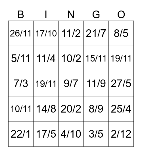 Cumple bingo hora 3 Bingo Card