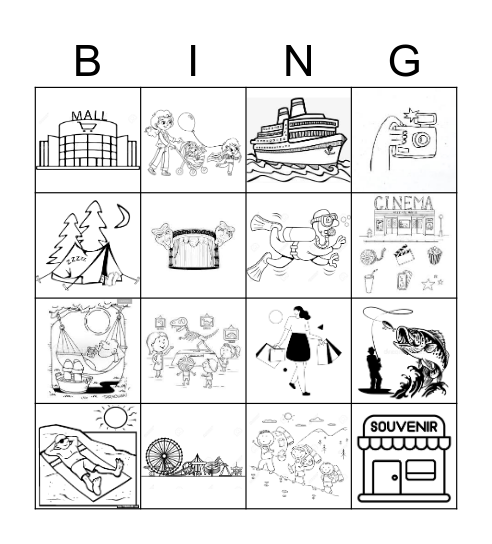Las Actividades Bingo Card