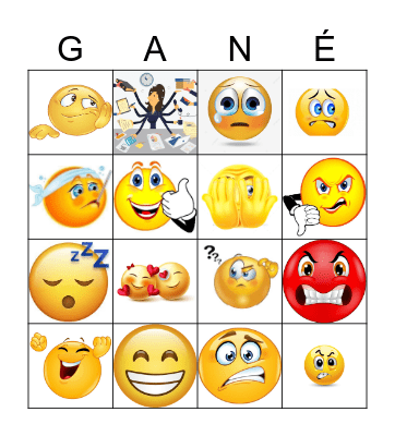 Emotions with the ver ESTAR Bingo Card
