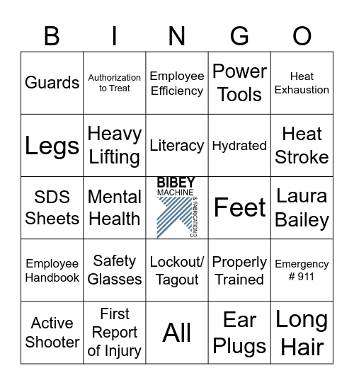 Bibey Bingo Card