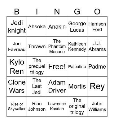 That's a word that Christian says Bingo Card