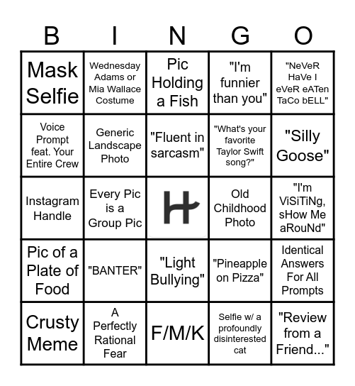 Hinge Bingo Card