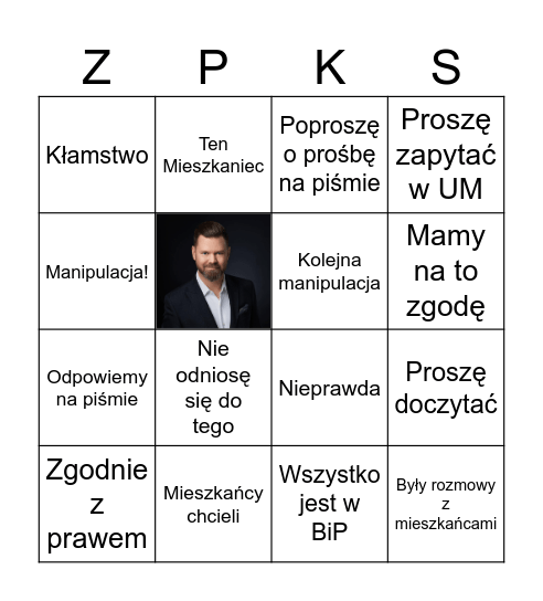 Konrad Sipiera Bingo Card