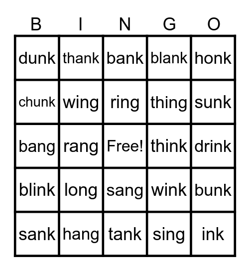 Welded sounds Bingo Card