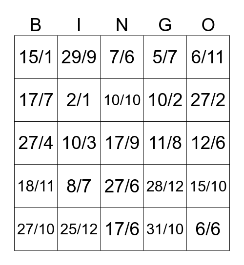 CUMPLE BINGO HORA 2 Bingo Card