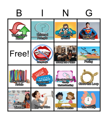Ferociously Focused on Coaching Vocab Bingo Card
