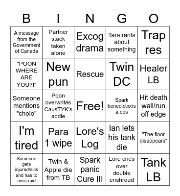 Moon Dogs BINGO! Bingo Card