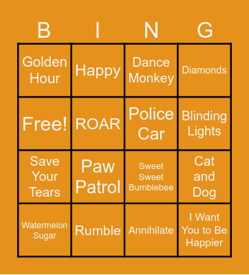 Basis Bingo Card