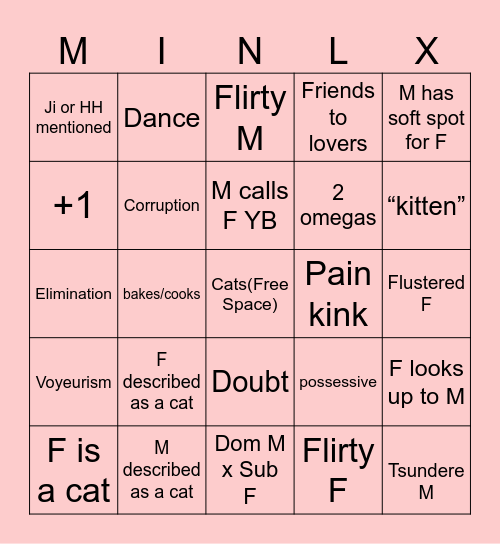 LMH LFY FF Bingo Card