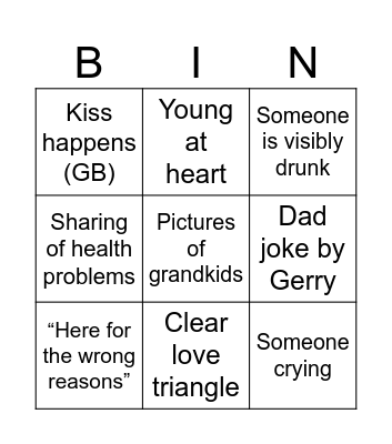 Bachelor Premiere 2 Bingo Card